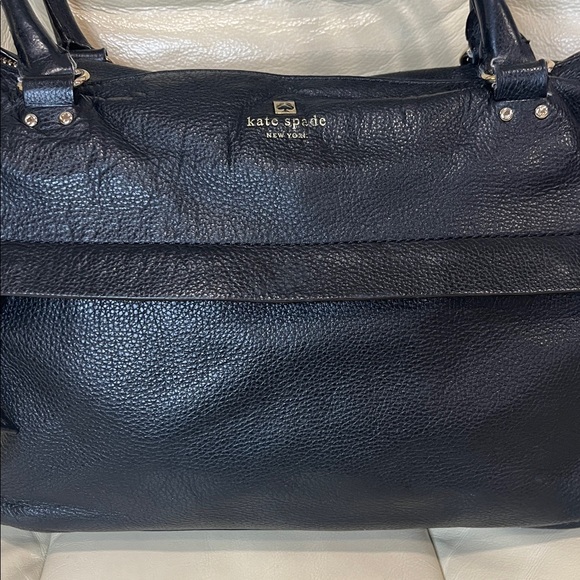 Kate Spade INSIDE PROJECT Grant Park Shelby Black Pebbled Leather Shoulder Bag - Picture 3 of 16